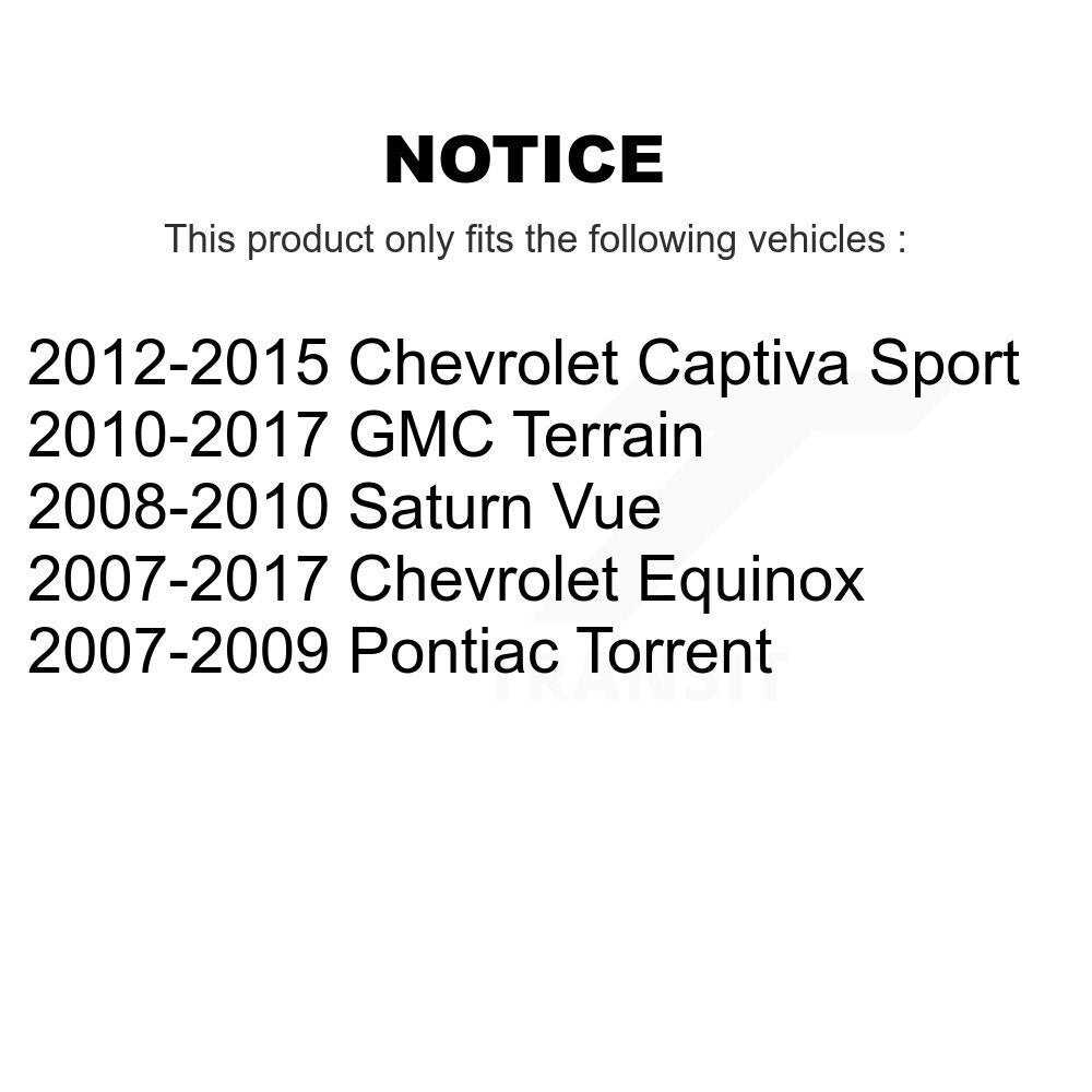 [Arrière] Étrier de frein pour Chevrolet Equinox GMC Terrain Pontiac Torrent Saturn Vue Sport KBC-100419