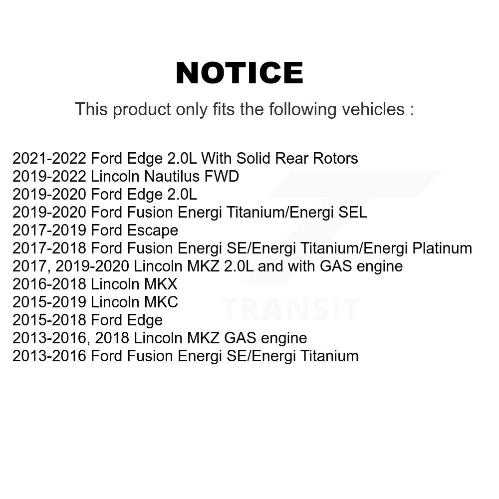 [Arrière] Étrier de frein pour Ford Escape Edge Fusion Lincoln MKC MKX Nautilus MKZ KBC-100428