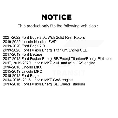 [Arrière] Étrier de frein pour Ford Escape Edge Fusion Lincoln MKC MKX Nautilus MKZ KBC-100428