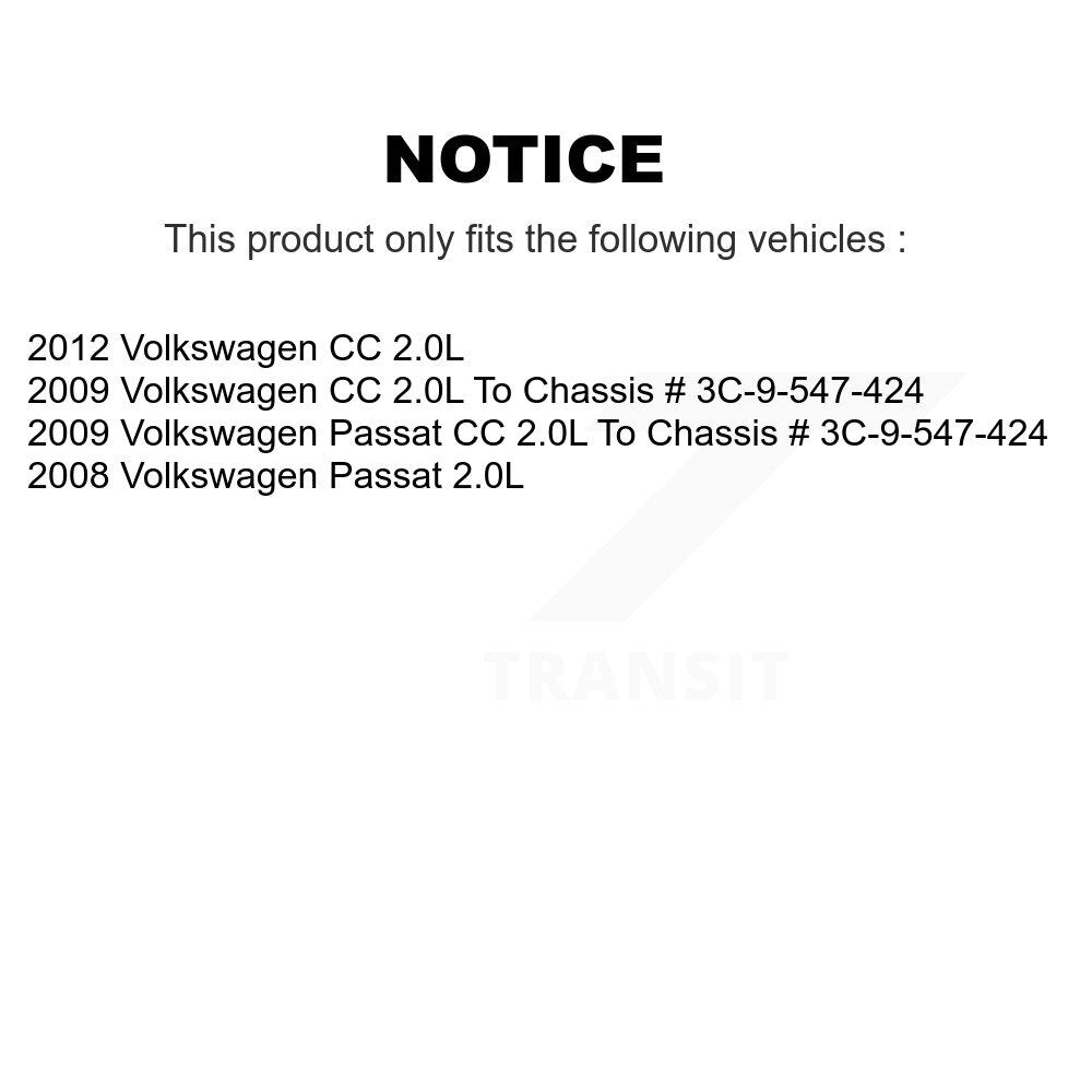[Avant et Arrière] Étrier de frein pour Volkswagen CC Passat 2.0L KBC-100455