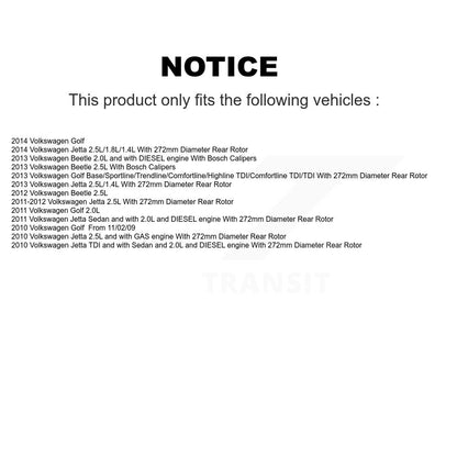 [Avant et Arrière] Étrier de frein pour Volkswagen Jetta Golf Beetle KBC-100457