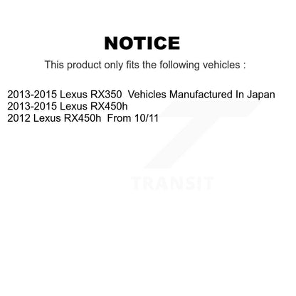 [Avant et Arrière] Étrier de frein pour Lexus RX350 RX450h KBC-100485