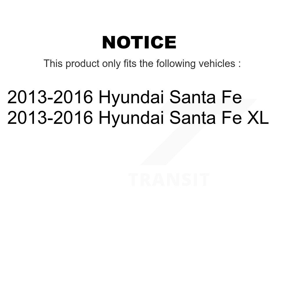 [Avant et Arrière] Étrier de frein pour 2013-2016 Hyundai Santa Fe XL KBC-100486