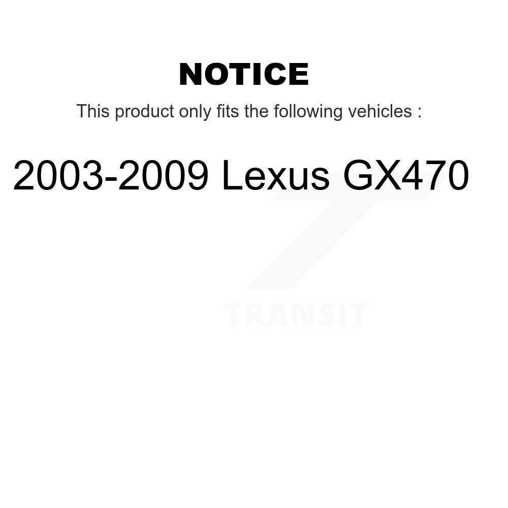 [Avant et Arrière] Étrier de frein pour 2003-2009 Lexus GX470 KBC-100512