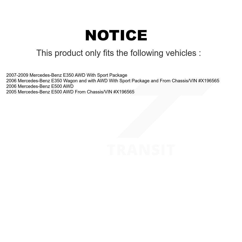 [Avant et Arrière] Étrier de frein pour Mercedes-Benz E350 E500 KBC-100526