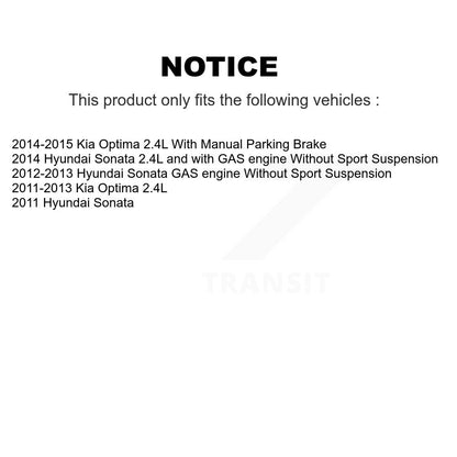 [Avant et Arrière] Étrier de frein pour Hyundai Sonata Kia Optima KBC-100573