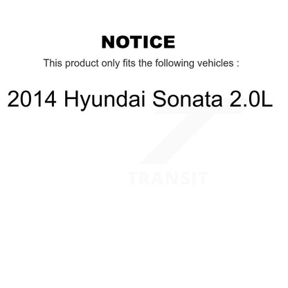 [Avant et Arrière] Étrier de frein pour 2014 Hyundai Sonata 2.0L KBC-100574