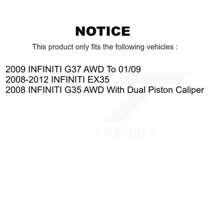 [Avant et Arrière] Étrier de frein pour INFINITI EX35 G37 G35 KBC-100588