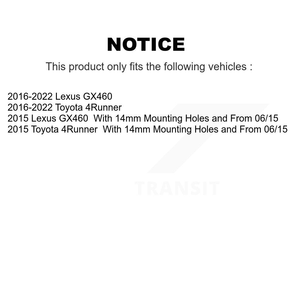 [Avant et Arrière] Étrier de frein pour Toyota 4Runner Lexus GX460 KBC-100774