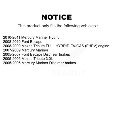[Avant et Arrière] Étrier de frein pour Ford Escape Mazda Tribute Mercury Mariner KBC-100789