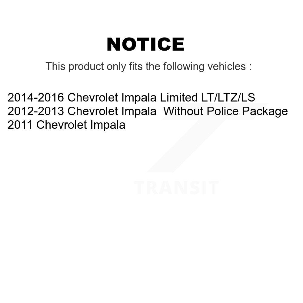 [Avant et Arrière] Étrier de frein pour Chevrolet Impala Limited KBC-100813