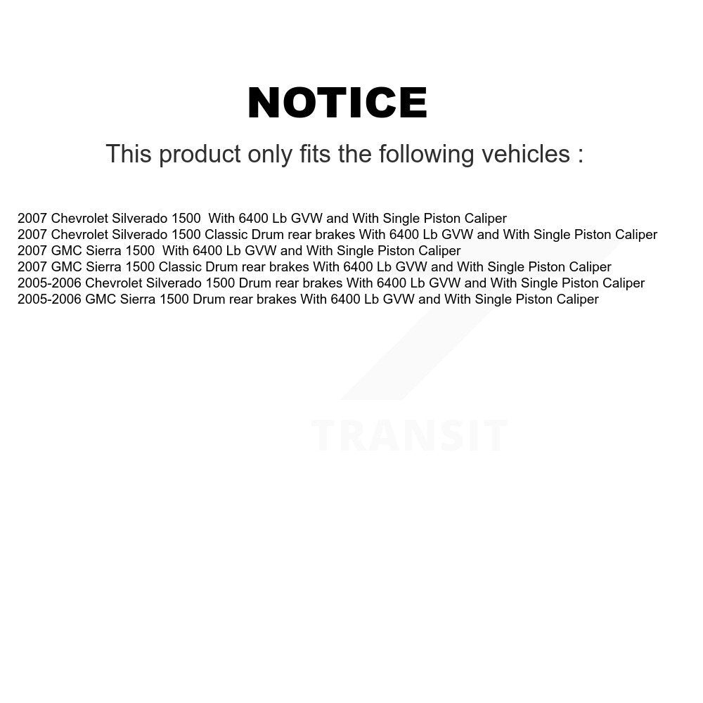 [Avant et Arrière] Étrier de frein pour Chevrolet GMC Silverado 1500 Sierra Classic KBC-100817