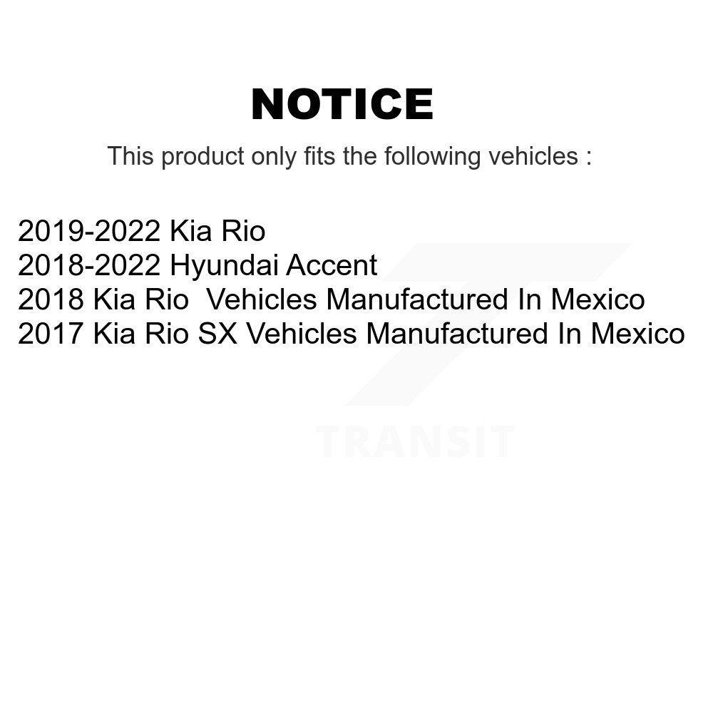 [Avant et Arrière] Étrier de frein pour Kia Rio Hyundai Accent KBC-100836