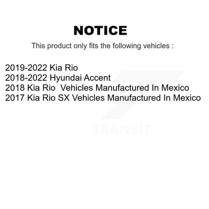 [Avant et Arrière] Étrier de frein pour Kia Rio Hyundai Accent KBC-100836