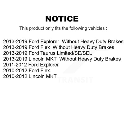 [Avant et Arrière] Étrier de frein pour Ford Explorer Flex Taurus Lincoln MKT KBC-100842