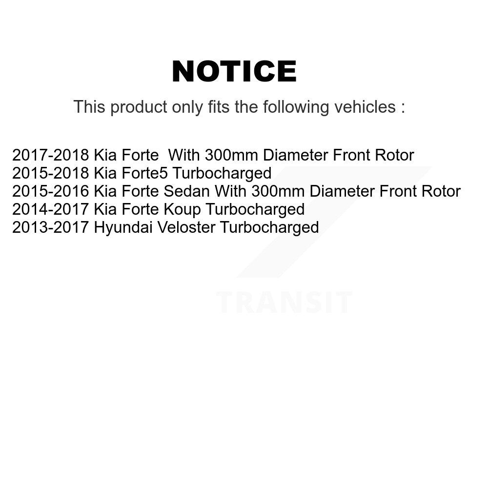 [Avant et Arrière] Étrier de frein pour Kia Forte Hyundai Veloster Forte5 Koup KBC-100846