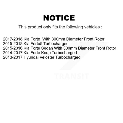 [Avant et Arrière] Étrier de frein pour Kia Forte Hyundai Veloster Forte5 Koup KBC-100846