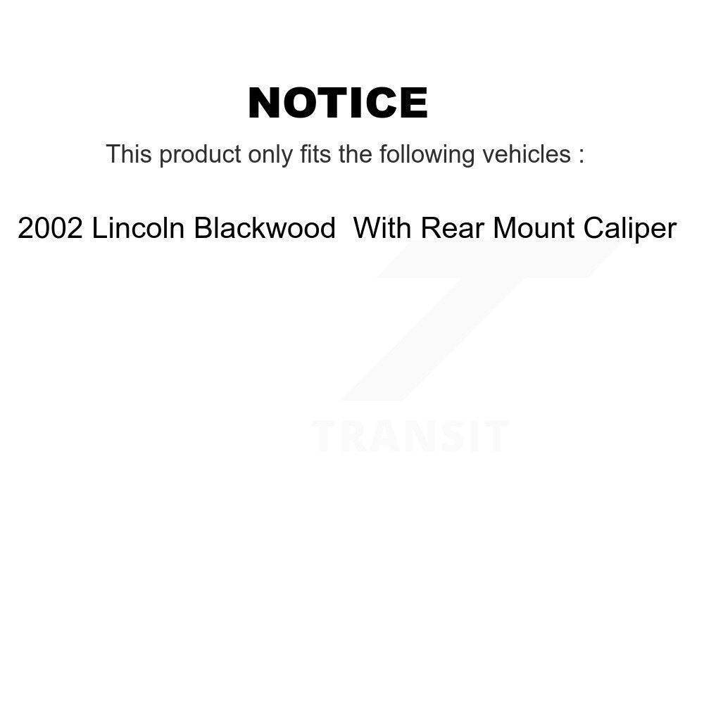 [Avant et Arrière] Étrier de frein pour 2002 Lincoln Blackwood With Mount KBC-100847