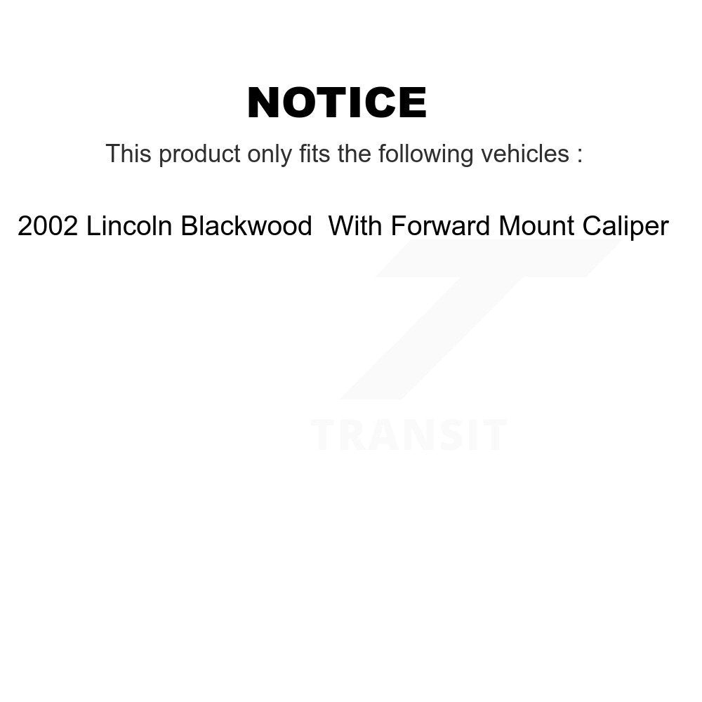 [Avant et Arrière] Étrier de frein pour 2002 Lincoln Blackwood With Forward Mount KBC-100848