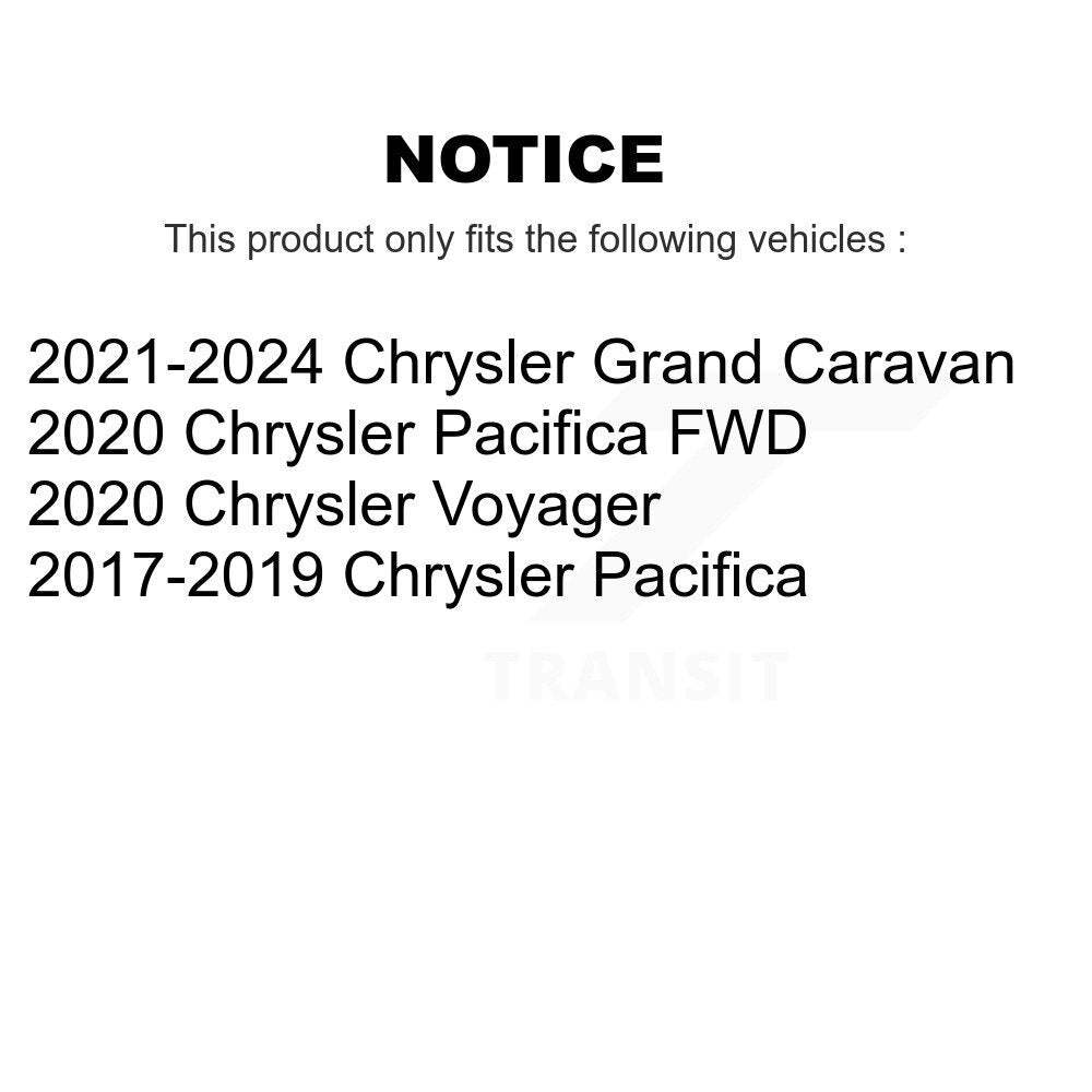 [Avant et Arrière] Étrier de frein pour Chrysler Pacifica Grand Caravan Voyager KBC-100858
