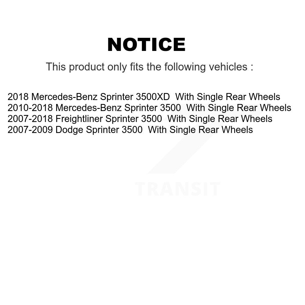 [Avant et Arrière] Étrier de frein pour Sprinter 3500 Mercedes-Benz Dodge Freightliner 3500XD KBC-100863