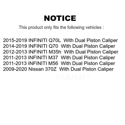 [Avant et Arrière] Étrier de frein pour Nissan 370Z INFINITI M37 Q70 Q70L M56 M35h KBC-100865