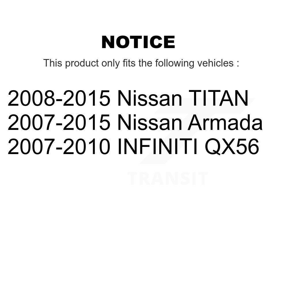 [Avant et Arrière] Étrier de frein pour Nissan TITAN Armada INFINITI QX56 KBC-100874