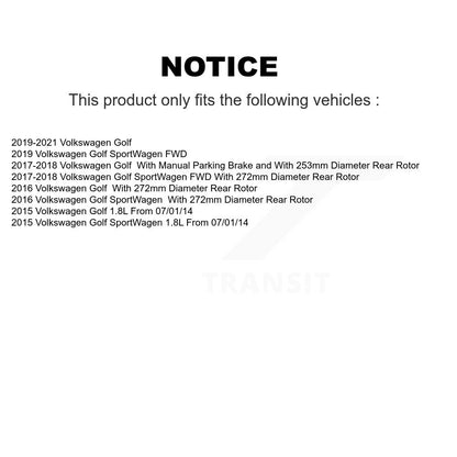 [Avant et Arrière] Étrier de frein pour Volkswagen Golf SportWagen KBC-100894