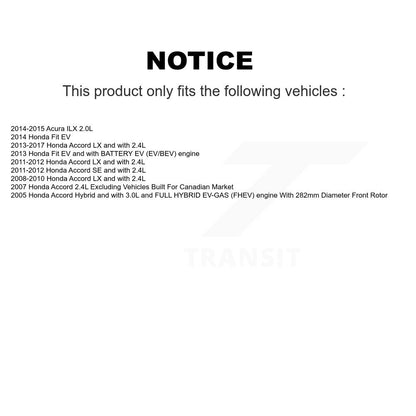 [Avant] Disque et plaquette de frein pour Honda Accord Fit Acura ILX KC8-100001N