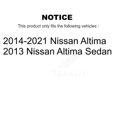 [Avant] Disque et plaquette de frein pour Nissan Altima KC8-100001P