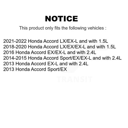 [Avant] Disque et plaquette de frein pour Honda Accord KC8-100007N