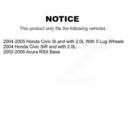 [Avant] Disque et plaquette de frein pour Honda Civic Acura RSX KC8-100010C