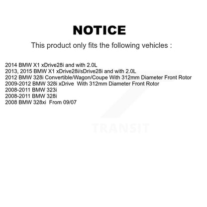 [Avant] Disque et plaquette de frein pour BMW 328i xDrive 323i X1 328xi KC8-100028N