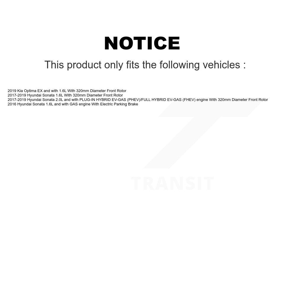 [Avant] Disque et plaquette de frein pour Hyundai Sonata Kia Optima KC8-100029S