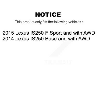 [Avant] Disque et plaquette de frein pour Lexus IS250 KC8-100031C