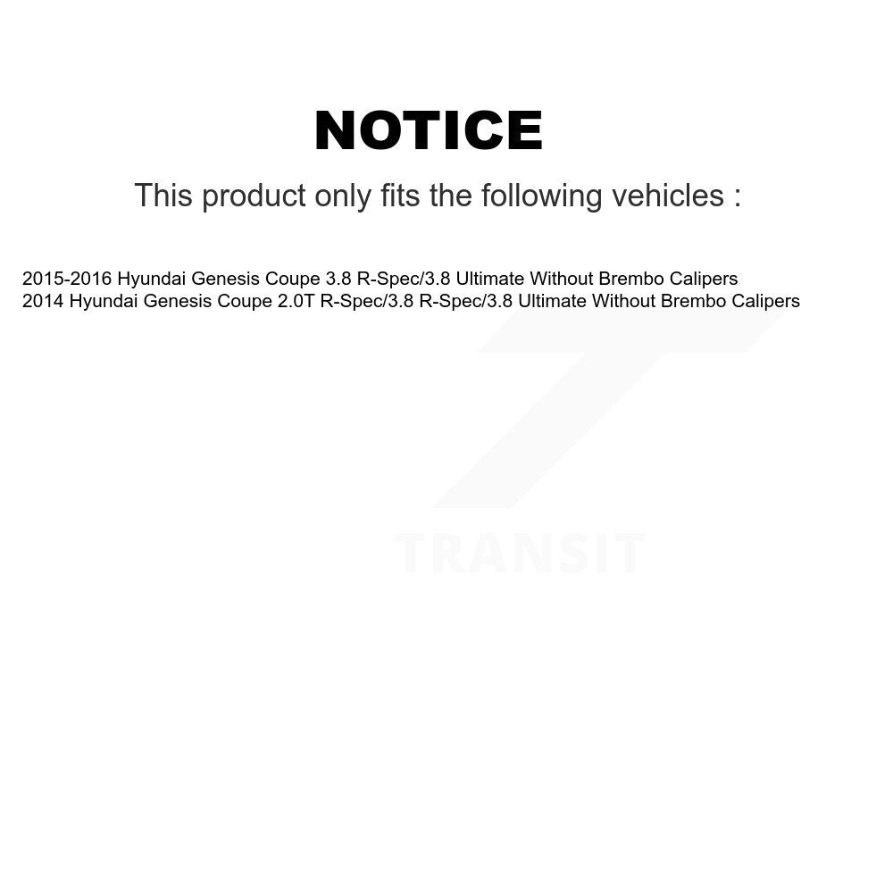 [Avant] Disque et plaquette de frein pour Hyundai Genesis Coupe KC8-100033S