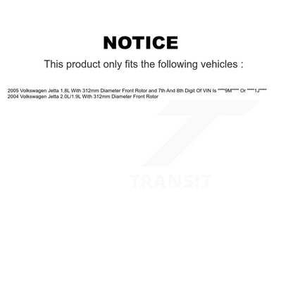 [Avant] Disque et plaquette de frein pour Volkswagen Jetta KC8-100058C