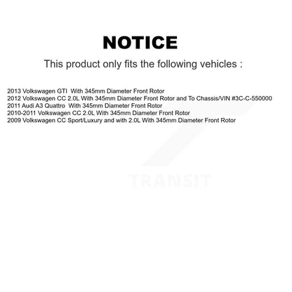 [Avant] Disque et plaquette de frein pour Volkswagen CC GTI Audi A3 Quattro KC8-100071S