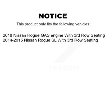[Avant] Disque et plaquette de frein pour Nissan Rogue With 3rd Row Seating KC8-100076S