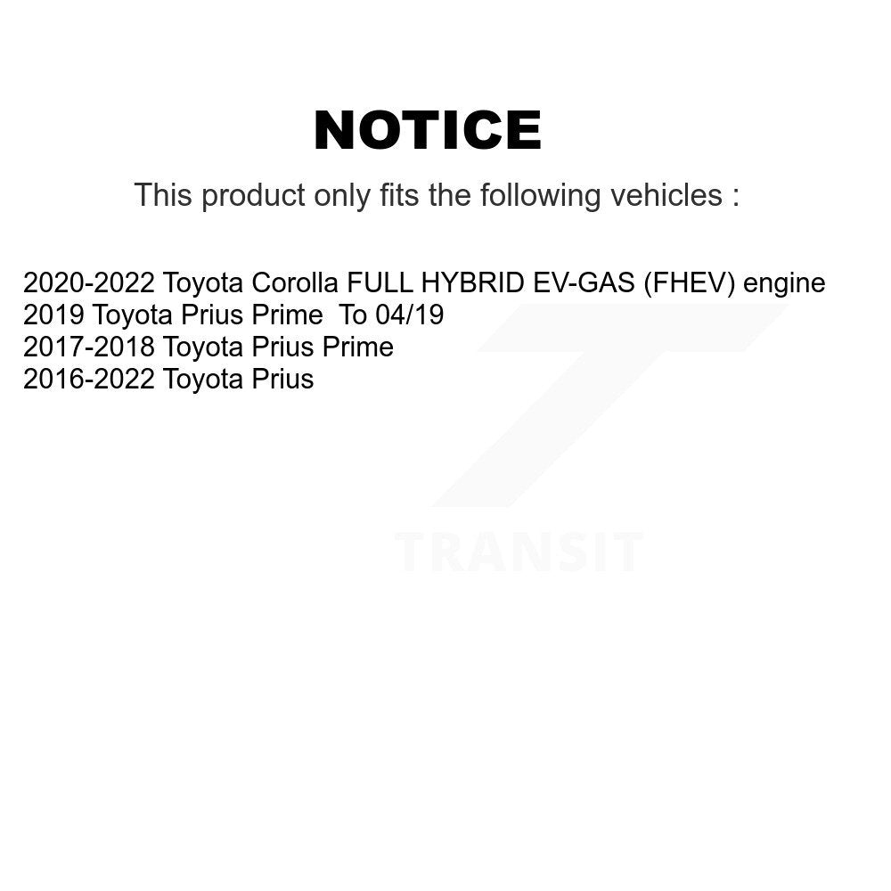 [Avant] Disque et plaquette de frein pour Toyota Corolla Prius Prime KC8-100083S