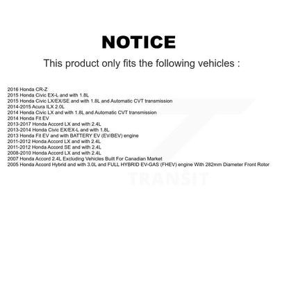 [Avant] Disque et plaquette de frein pour Honda Civic Accord Fit Acura ILX KC8-100090P