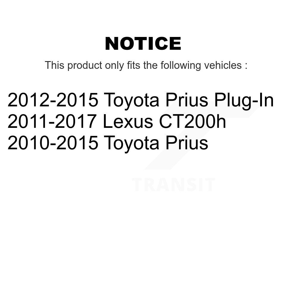 [Avant] Disque et plaquette de frein pour Toyota Prius Lexus CT200h Plug-In KC8-100099S