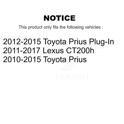 [Avant] Disque et plaquette de frein pour Toyota Prius Lexus CT200h Plug-In KC8-100099S