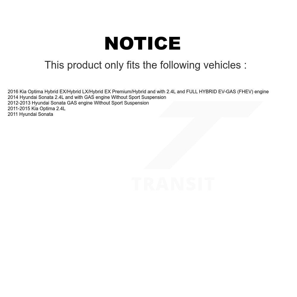 [Avant] Disque et plaquette de frein pour Hyundai Sonata Kia Optima KC8-100100C