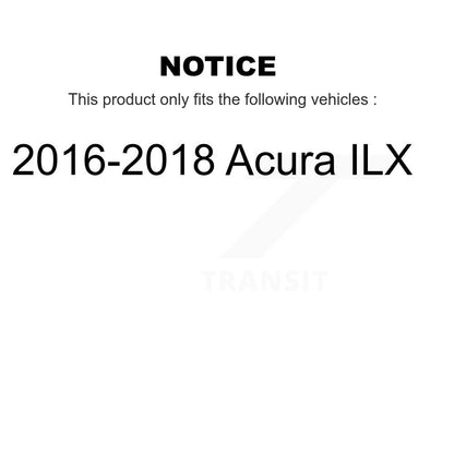[Arrière] Disque et plaquette de frein pour 2016-2018 Acura ILX KC8-100109T