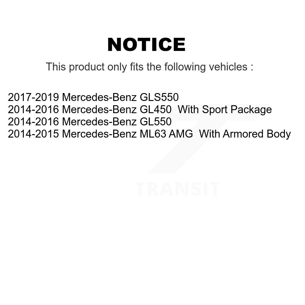 [Arrière] Disque et plaquette de frein pour Mercedes-Benz GLS550 GL550 GL450 ML63 AMG KC8-100111T