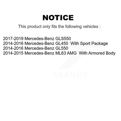 [Arrière] Disque et plaquette de frein pour Mercedes-Benz GLS550 GL550 GL450 ML63 AMG KC8-100111T