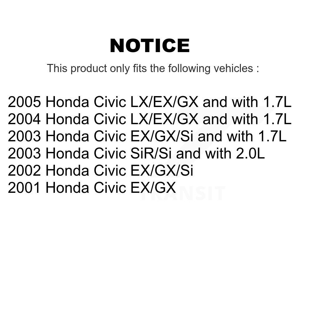 [Avant] Disque et plaquette de frein pour Honda Civic KC8-100120C