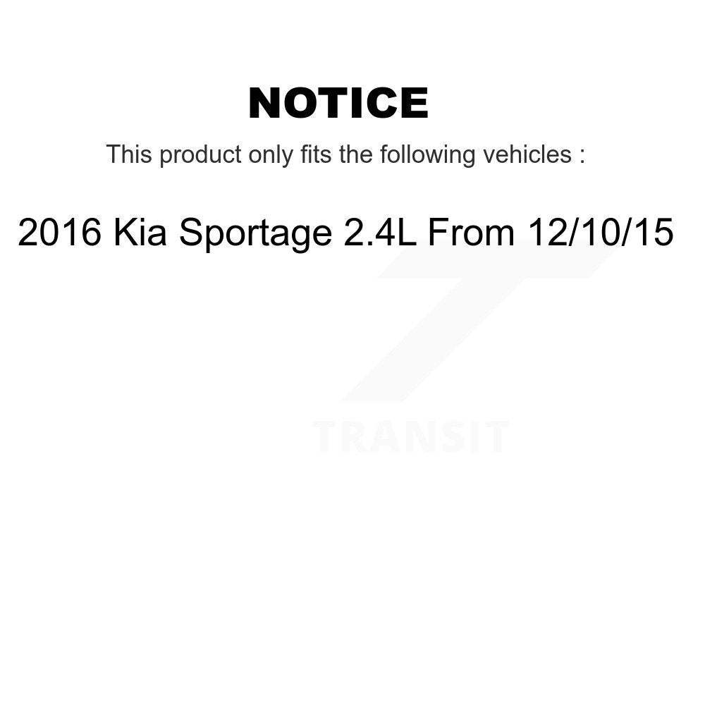 [Avant] Disque et plaquette de frein pour 2016 Kia Sportage 2.4L From 12 10 15 KC8-100134P