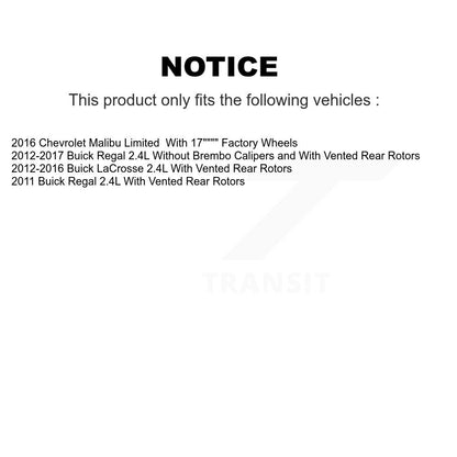 [Avant] Disque et plaquette de frein pour Buick Regal LaCrosse Chevrolet Malibu KC8-100139N